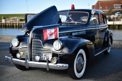 Buick Eigth Sedan 1938, at a classic car meeting in Büsum, Germany, Europe