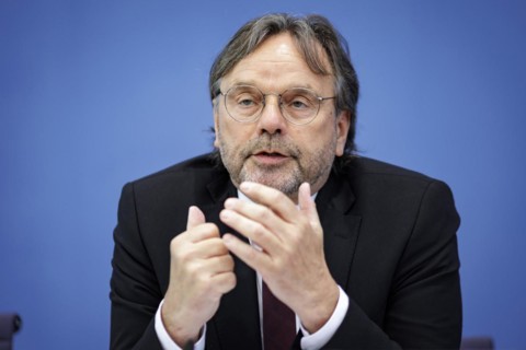 Michael Groß, Chairman of the Executive Board of the AWO Federal Association, spoke at a press
