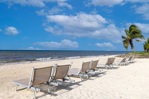 Scenic beaches, playas, and hotels of Cozumel island, a popular tourism and vacation destination on