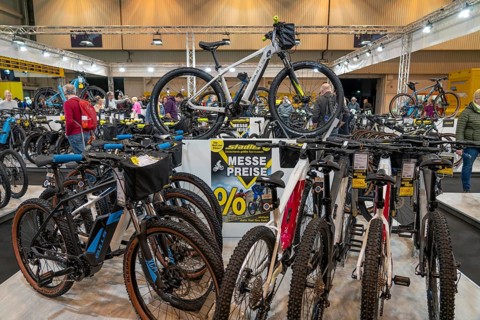 Fahrrad Essen, public fair in the halls of Messe Essen, dealers and manufacturers show everything