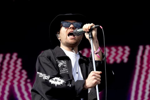 Adenau, Germany, 7 June 2024: Enter Shikari (Roughton Rou Reynolds, singer) play at Rock am Ring.
