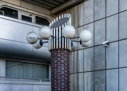 Detail photo ICC, vacant International Congress Centre in Berlin Charlottenburg, Germany, Europe
