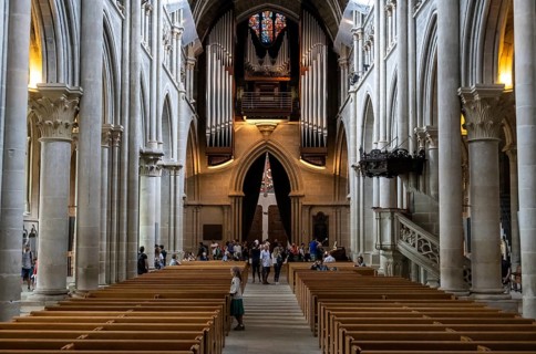 Notre-Dame Cathedral, former episcopal church of the diocese of Lausanne, today the main reformed