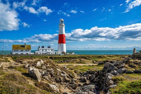 Portland Bill Lighthouse, Portland Bill, Isle of Portland, Dorset, England, United Kingdom, Europe