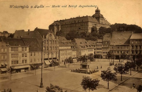 Historical postcard, picture postcard, Weißenfels, Weissenfels an der Saale, Saxony-Anhalt,