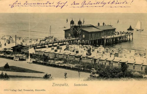 Historical postcard, picture postcard, Baltic resort Zinnowitz, Mecklenburg-Vorpommern, Germany,