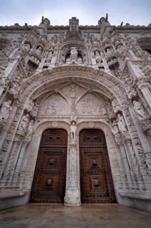 South portal, tympanum, Hieronymite monastery Mosteiro dos Jerónimos, also known as Mosteiro de