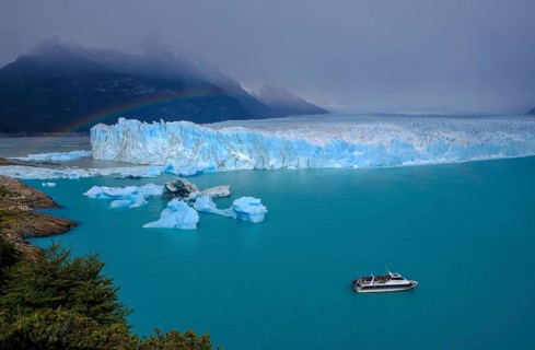 El Calafate, Patagonia, Argentina, Perito Moreno Glacier in Los Glaciares National Park. The Perito