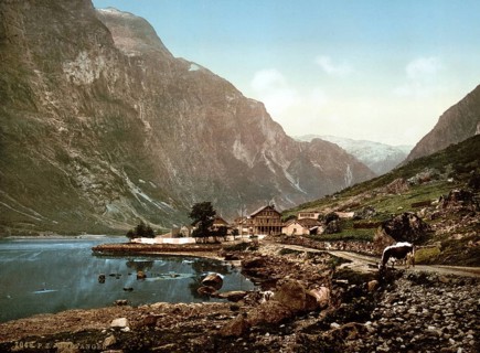 Gudvangen on the Sognefjord, the longest (205 km) and at the same time the deepest (1303 m) fjord