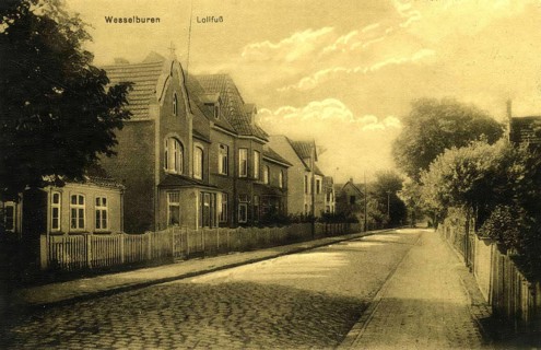 Historical postcard, picture postcard, Wesselburen, Schleswig-Holstein, Germany, digitally enhanced