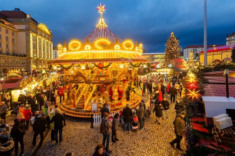 The Dresden Striezelmarkt is a Christmas market in Dresden. It has been held in Advent since 1434,