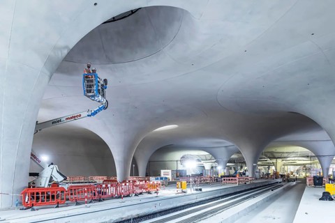 Impressions of the new Stuttgart 21 main station. The shell is finished, now it's time for the