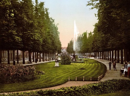 Janssingel in Arnhem, Arnhem, Holland, ca 1895, Historic, digitally restored reproduction from a