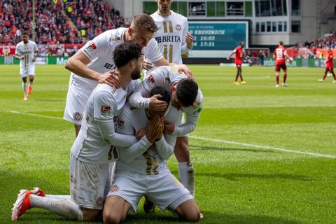 20.04.2024, Football 2nd Bundesliga, Season 2023/24, Matchday 30: 1. FC Kaiserslautern vs SV Wehen
