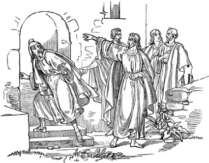 Lake Grimsel, Swiss folk tale, Ahasuerus the Jew is expelled from the city, group of people,