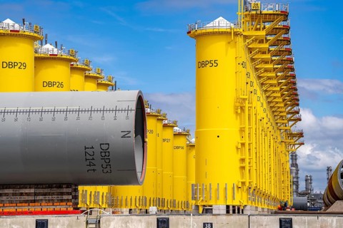 SIF Offshore Foundaitons, production of foundations, monopiles, for offshore wind turbines, the