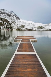 Bettmersee, mountain lake, alpine, bathing, swimming, footbridge, wooden footbridge, tranquillity,