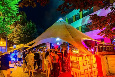 31st Elbhangfest, ElbTanzPavillon Party in front of the primary school Loschwitz, 31st Elbhangfest,