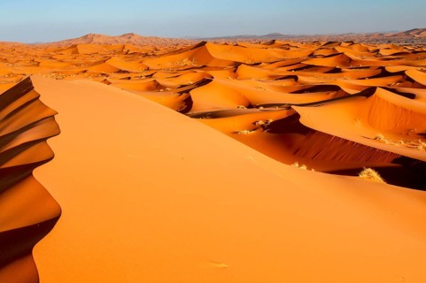 Sand dunes, Erg Chebbi, Sahara, Southern Morocco, Morocco, Africa