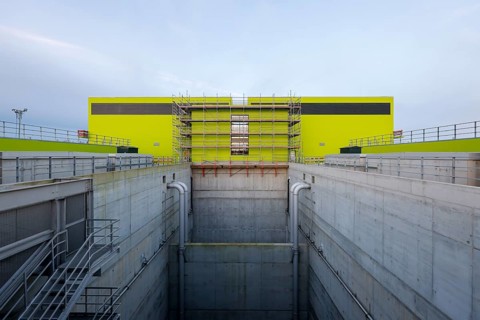 Oberhausen, Ruhr area, North Rhine-Westphalia, Germany - Emscher conversion, new Emscher AKE sewer,