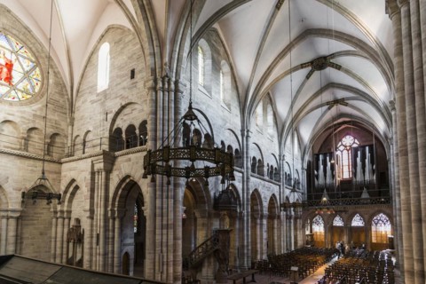 Interior, Basel Minster, Basel, Canton of Basel-Stadt, Switzerland, Europe