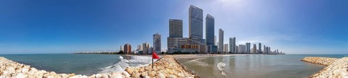 Skyline, New Town, Cartagena, Colombia, South America