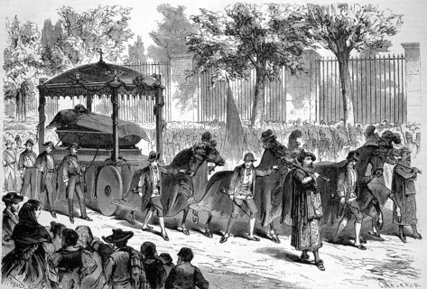 Funeral of Ramon Maria Narvaez Campos (4 August 1800 - 23 April 1868), Duke of Valencia since 1844,