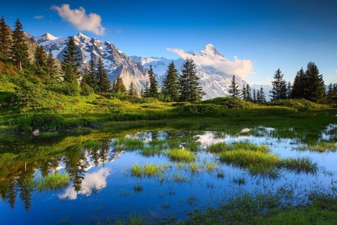 Eiger, Mönch, Bernese Oberland, Switzerland, Europe