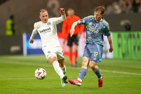 Football, Europa League, Round of 16 second leg, 2024/2025, Eintracht Frankfurt vs. Ajax Amsterdam,