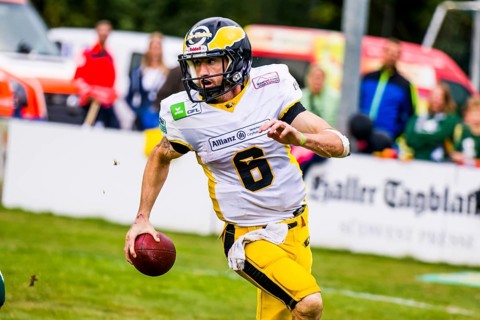 Footballgame GFL Viertelfinale,  Schwaebisch Hall Unicornsvs. Berlin Adler , Optima-Sportpark