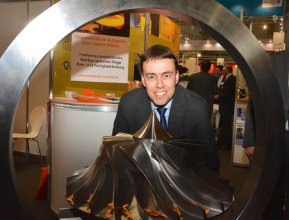 Nils Schmid Minister of Economic Affairs of Baden-Württemberg at the Hanover Trade Fair Industry