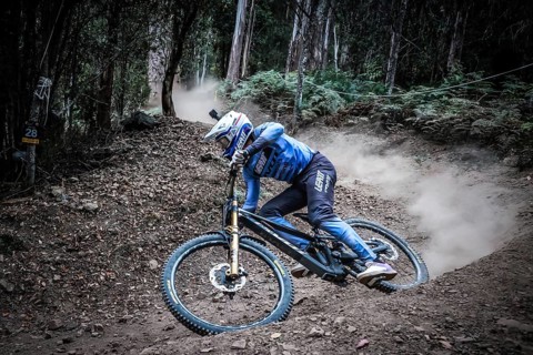 MAYDENA, AUSTRALIA - FEBRUARY 07: Bernard KERR of Great Britain during seeding at Red Bull Hardline
