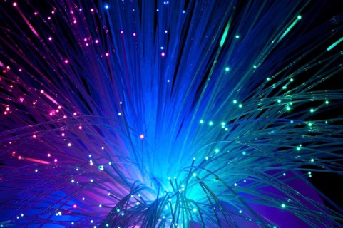 Multicolored optical fibers