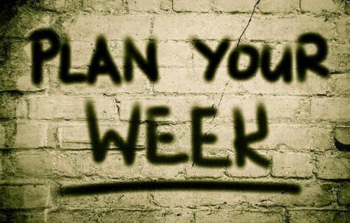 Plan Your Week Concept