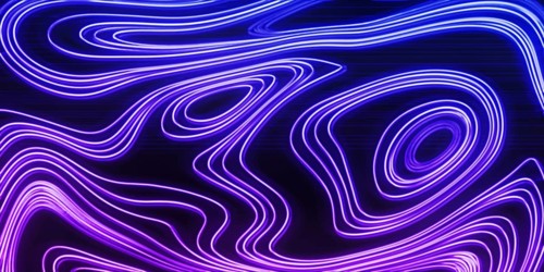 Neon Glow blue and purple lines on a dark background, Cyberpunk background