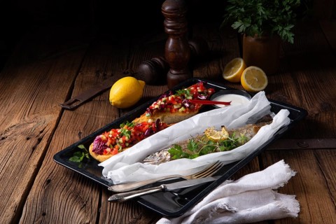 The perfect baked trout with lemon and herbs