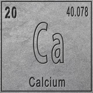 Calcium chemical element, Sign with atomic number and atomic weight, Periodic Table Element, silver