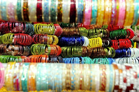 Colourful bangles, India, Asia