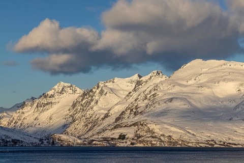 Kvayola coast, Troms, Norway, Europe