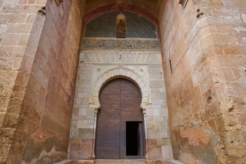 Alhambra Puerta de la Justicia in Granada of Spain Justice Door of Alcazaba