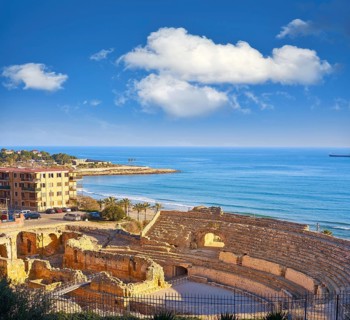 Amphitheater roman in Tarragona of Catalonia Amfiteatre