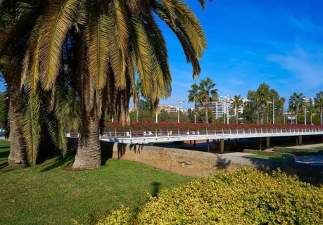 Valencia Puente de las Flores flowers bridge in Spain