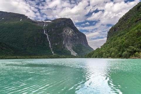 The Kjenndalsbreen is part of the Jostedalsbreen, one of the largest glaciers in Norway, and forms