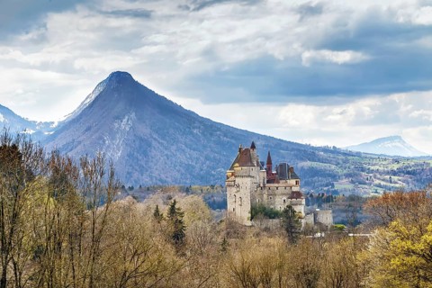 Chateau de Menthon-Saint-Bernard is a medieval castle located 12 kilometres south of Annecy in the