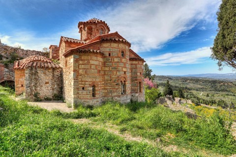 The church of Evangelistria in Mystras, Greece, Europe