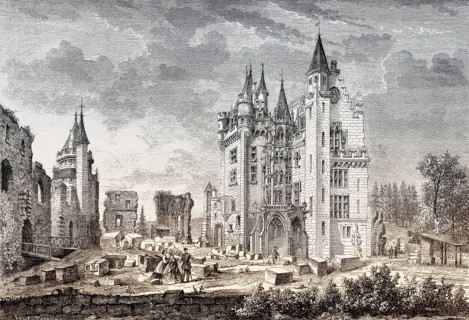 Restoration of the Château de Pierrefonds, commune of Pierrefonds, Oise département, France, 1862,