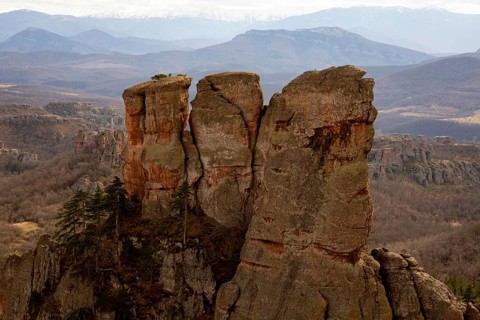 The Belogradchik Rocks are a group of strangely shaped sandstone and conglomerate rock formations