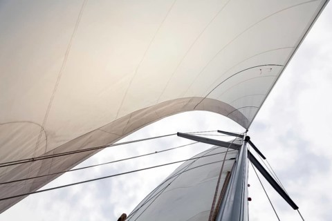 An image of a Sailing boat sails background