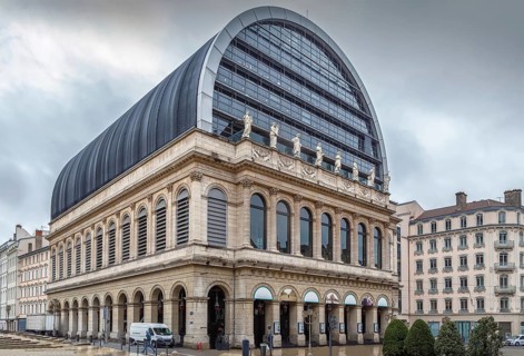 Opera Nouvel (Nouvel Opera House) in Lyon, France is the home of the Opera National de Lyon