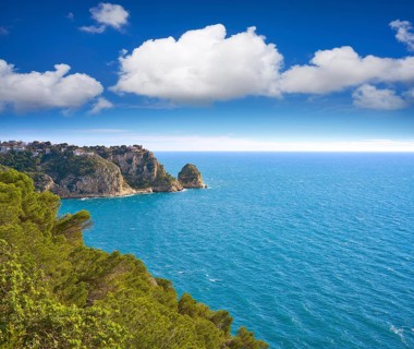 Granadella castle in Mediterranean Javea also Xabia in alicante spain